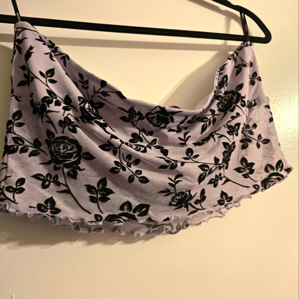 Purple Crop Tube Top